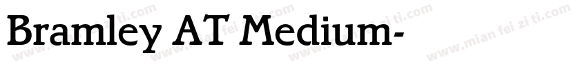Bramley AT Medium字体转换
